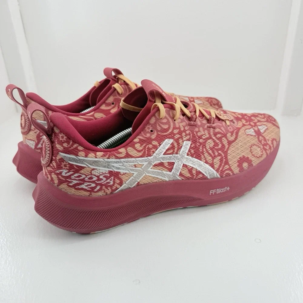 ASICS Noosa Tri 16 Mens 12 Red Orange Paisley Running Shoes Marathon Sneakers